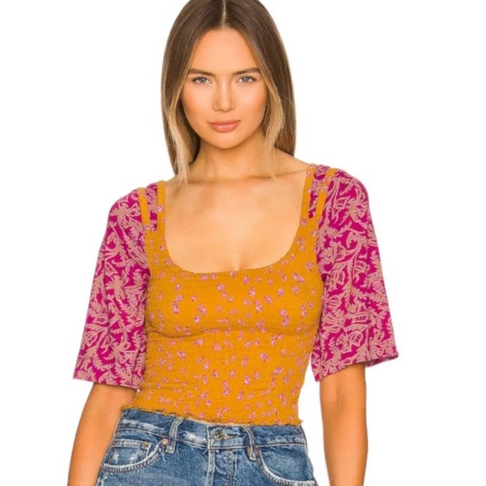 Free People Marigold Top never worn.